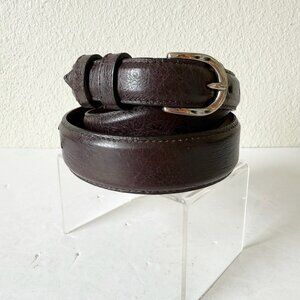 NEW Rod Patrick Mens Western Belt Dark Brown Smooth Ostrich Leather Size 44